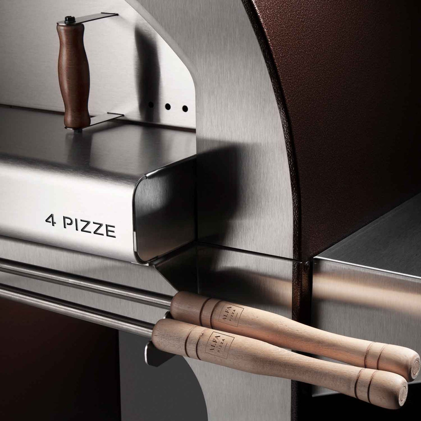Alfa 4 Pizze 31-Inch Countertop Wood-Fired Pizza Oven
