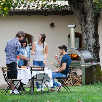 Alfa 4 Pizze 31-Inch Countertop Wood-Fired Pizza Oven