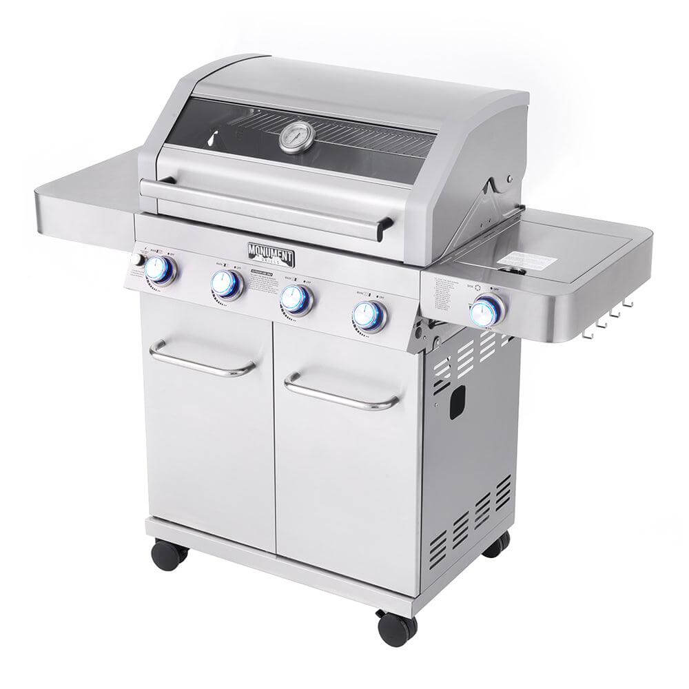 Monument Classic 4 Burner | Stainless Steel Natural/Propane Gas Grill