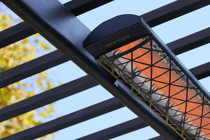 Infratech Motif Contemporary Fascia Kit for Double Element Heater | Black