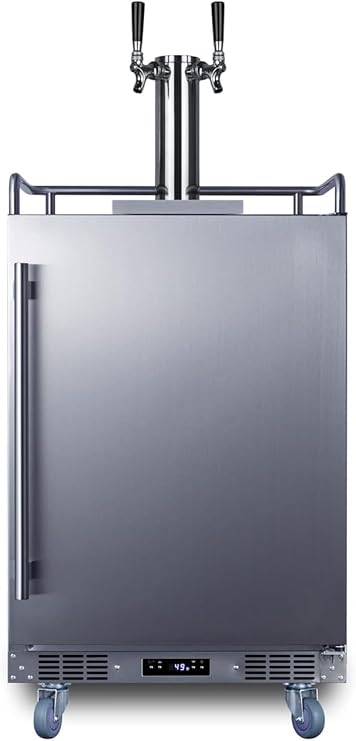 Summit SBC683OSTWIN 24" Wide Built-in or Freestanding Outdoor Rated Beer Kegerator