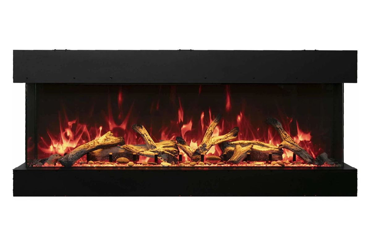 Amantii Panorama Tru View 40-inch 3-Sided View Built In Indoor/Outdoor Electric Fireplace