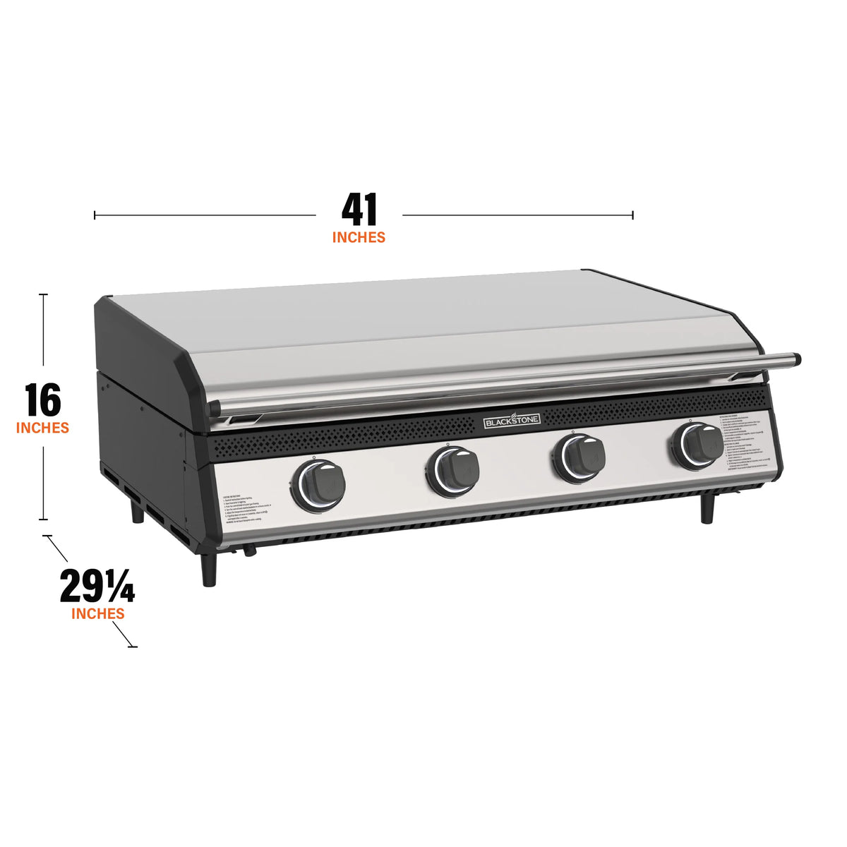 Griddle Dimensions Blackstone 36-Inch Built In Stainless Steel Gas Griddle | BBQ Generals