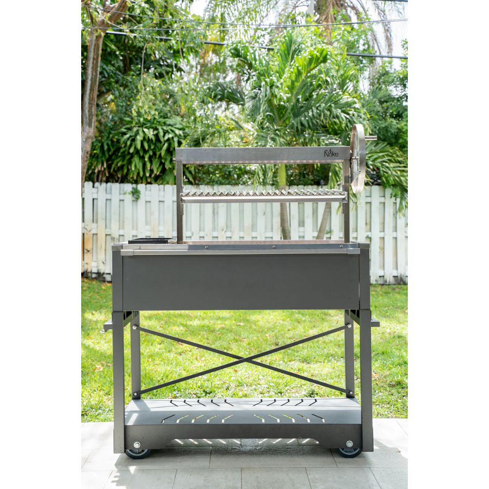 Nuke Puma Freestanding Argentine Charcoal Grill Santa Maria Style