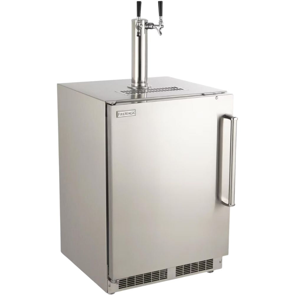 Fire Magic Grills 24-Inch Outdoor Rated Dual Tap Kegerator