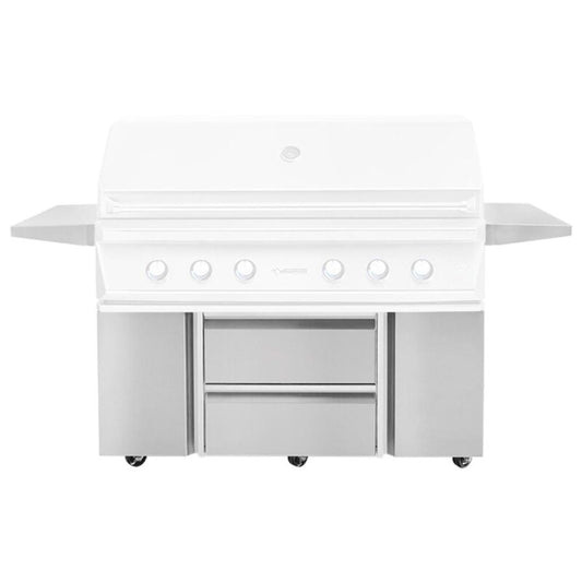 Twin Eagles 54-Inch Freestanding Grill Cart With Two Storage Drawers & Two Access Doors