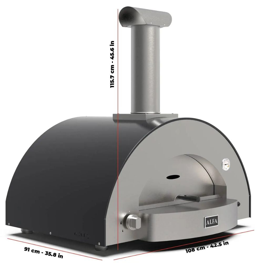 Alfa Classico 4 Pizze Grey Gas Pizza Oven