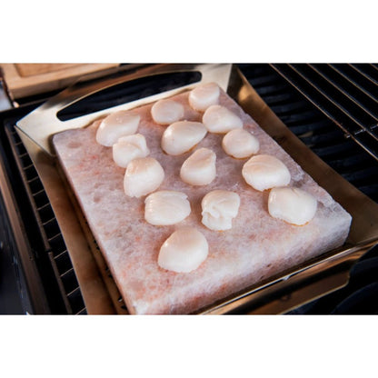 Napoleon 70025 Himalayan Salt Block with Stainless Steel Topper
