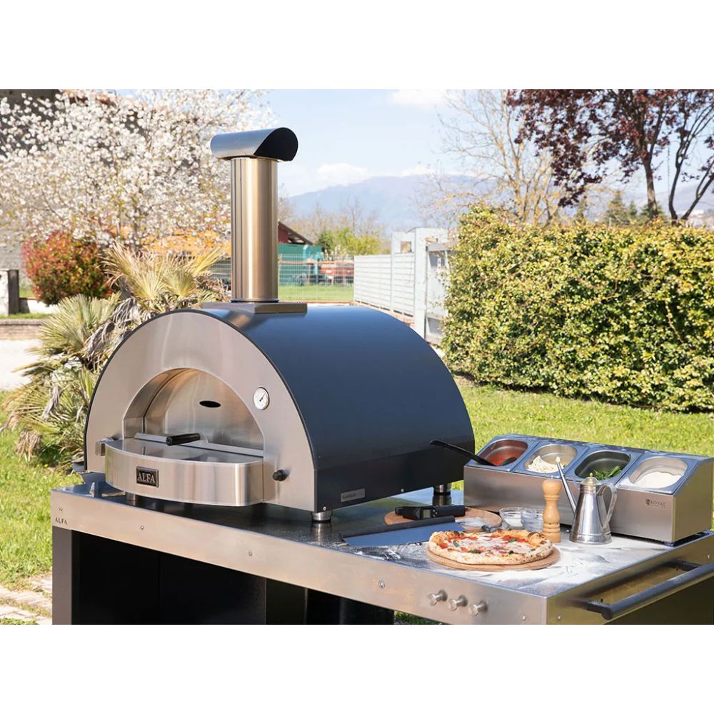Alfa Classico 4 Pizze Grey Gas Pizza Oven