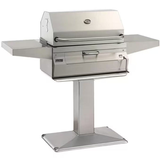 Fire Magic Legacy 24-Inch Smoker Charcoal Grill w/ Patio Post