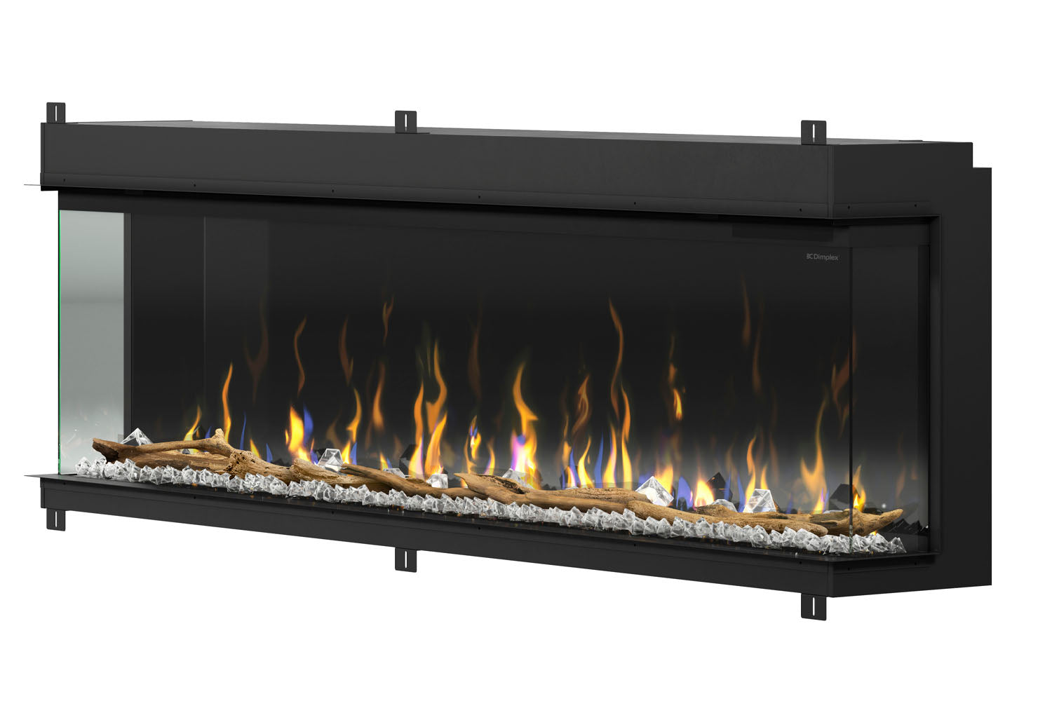 Dimplex IgniteXL Bold 74" Smart Linear Multi-Side View Built-In Electric Fireplace