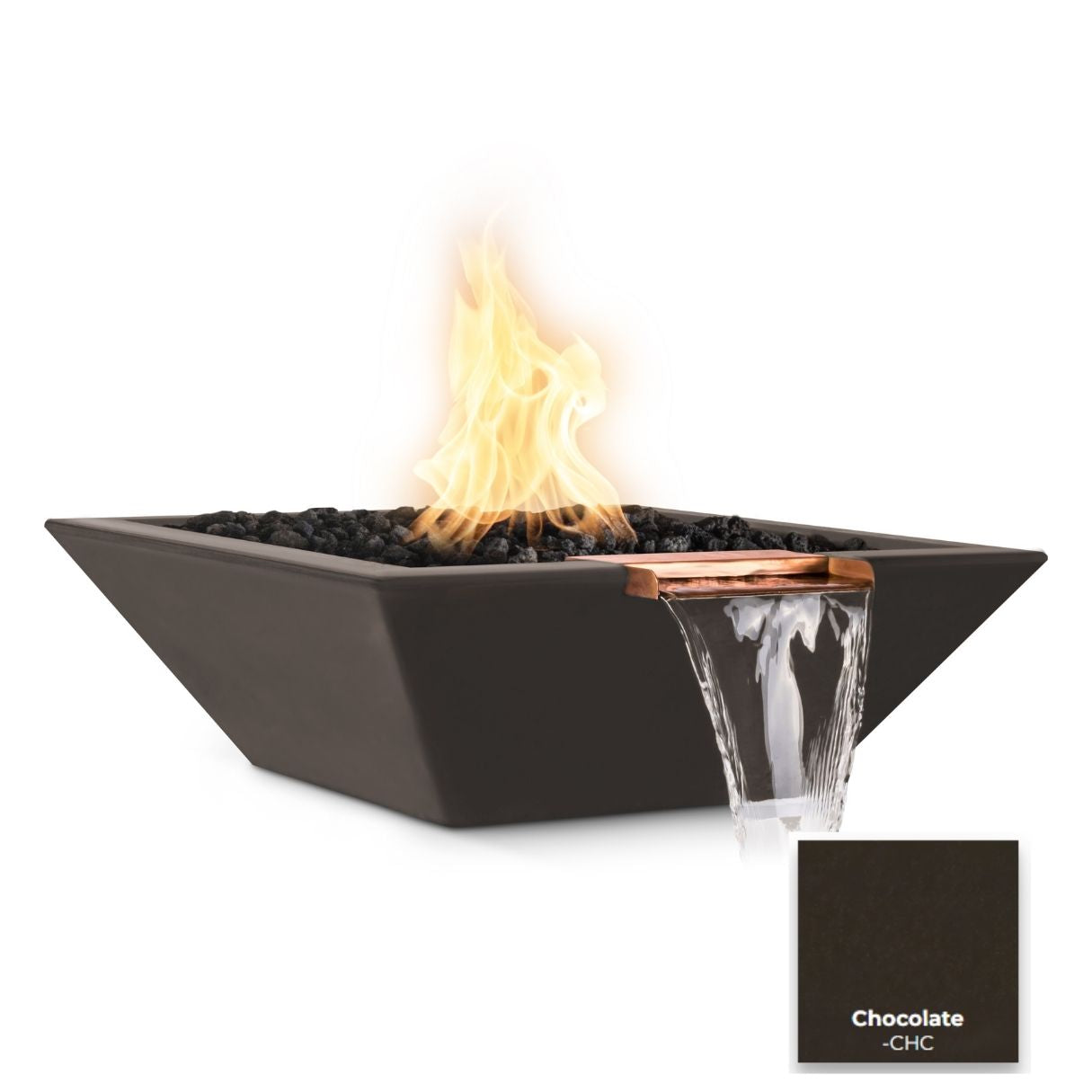 Maya Concrete Fire & Water Bowl