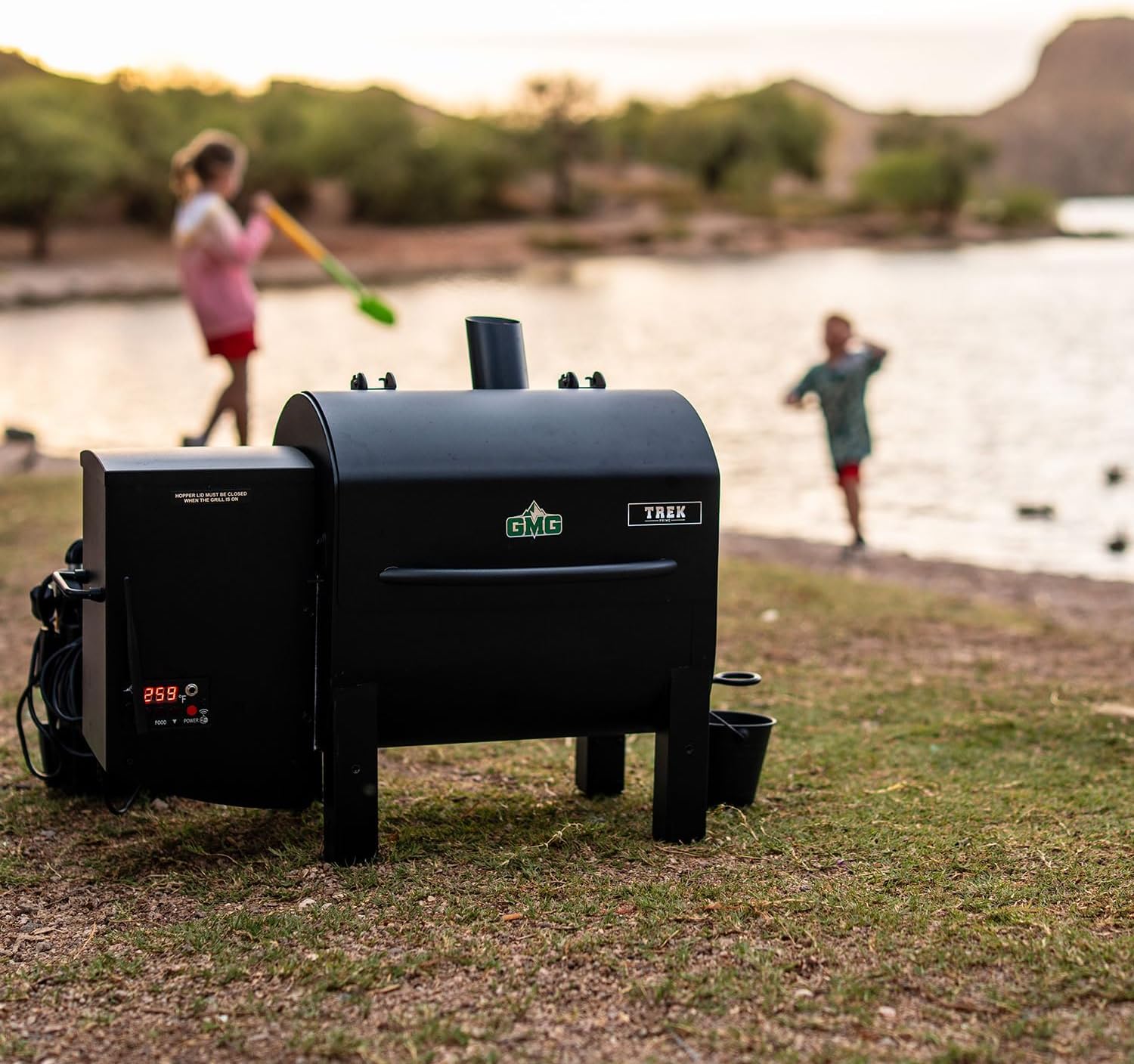 Green Mountain Grills Trek Prime 2.0 WiFi Portable Wood Pellet BBQ Smoker Grill