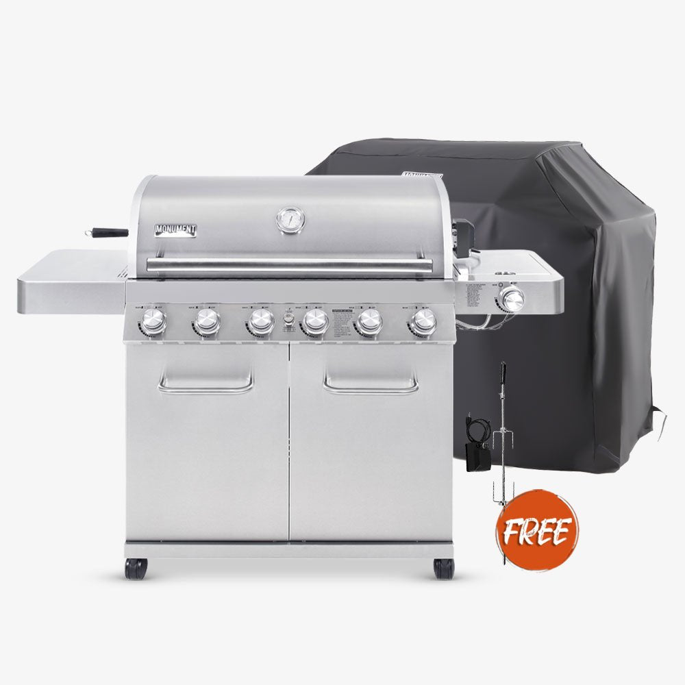 Monument Classic 6-Burner | Full Stainless Steel Propane Gas Grill