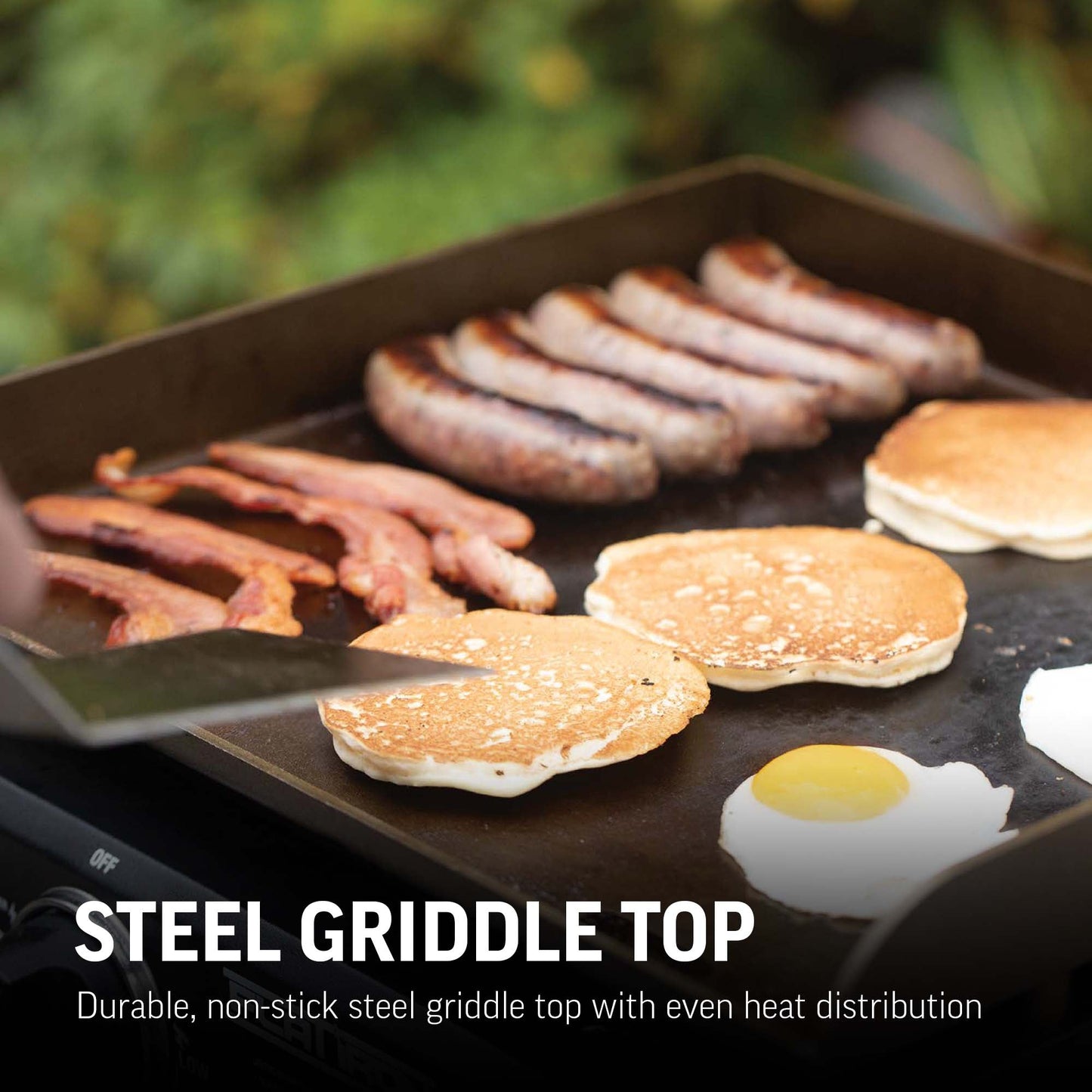 Char-Griller Flat Iron® Portable 17-inch Gas Griddle