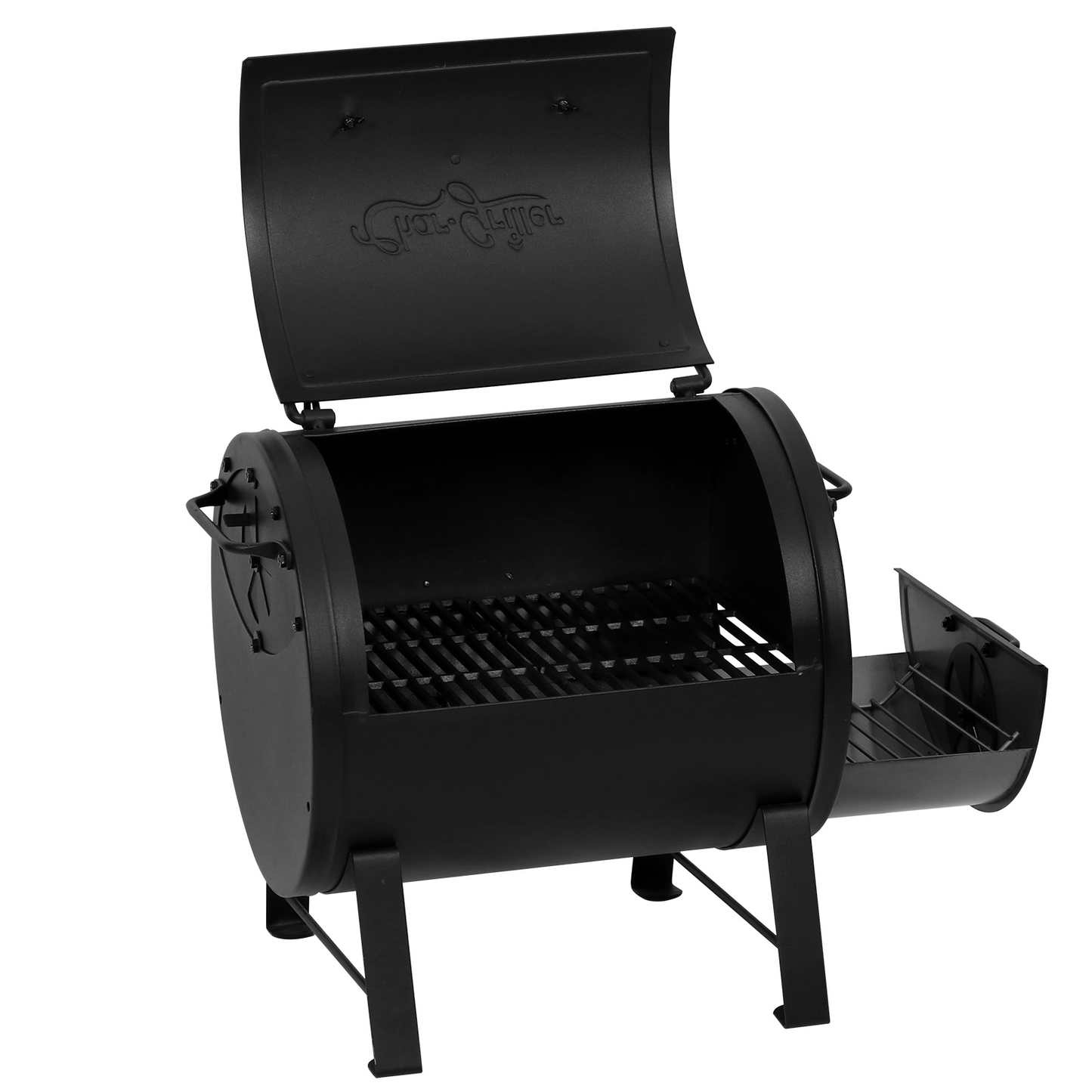 Char-Griller Side Fire Box/Tabletop Charcoal Grill With Metal Handle