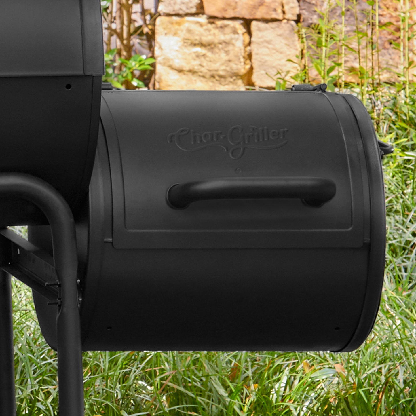 Char-Griller Side Fire Box/Tabletop Charcoal Grill With Metal Handle