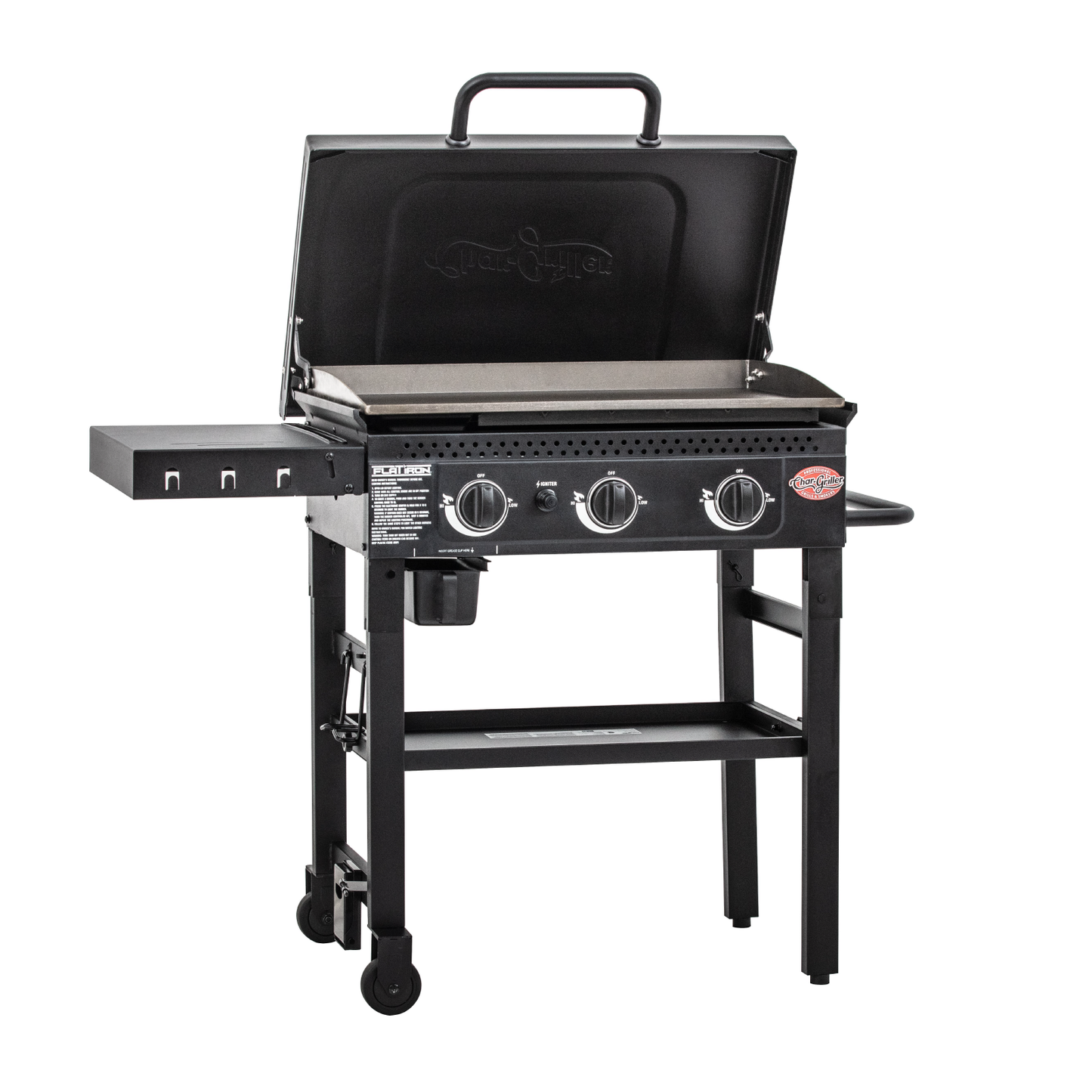 Char-Griller 3-Burner Flat Iron® Gas Griddle (Black)