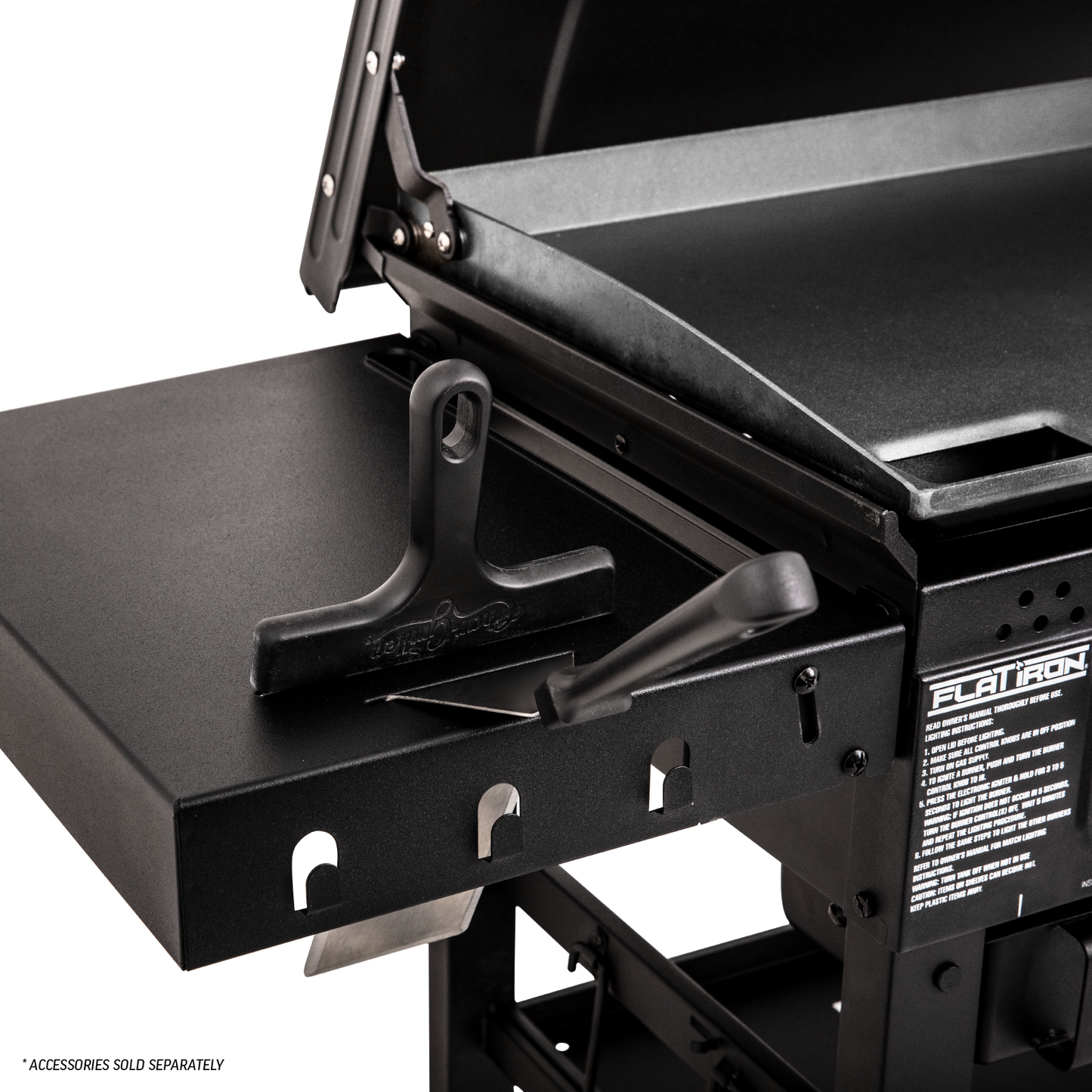 Char-Griller 3-Burner Flat Iron® Gas Griddle (Black)