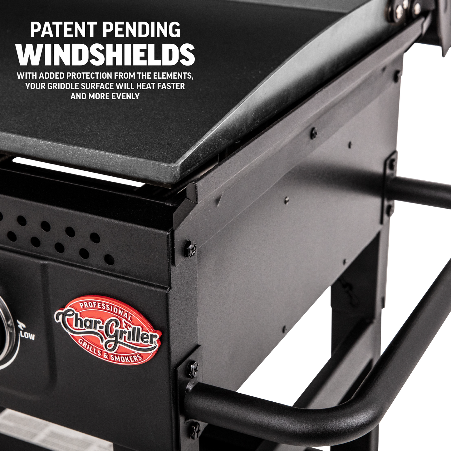 Char-Griller 3-Burner Flat Iron® Gas Griddle (Black)