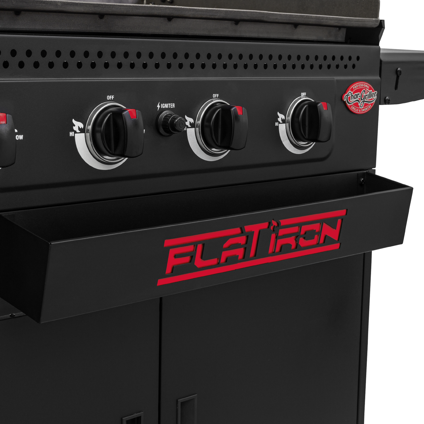 Char-Griller Flat Iron® 4-Burner Premium Gas Griddle