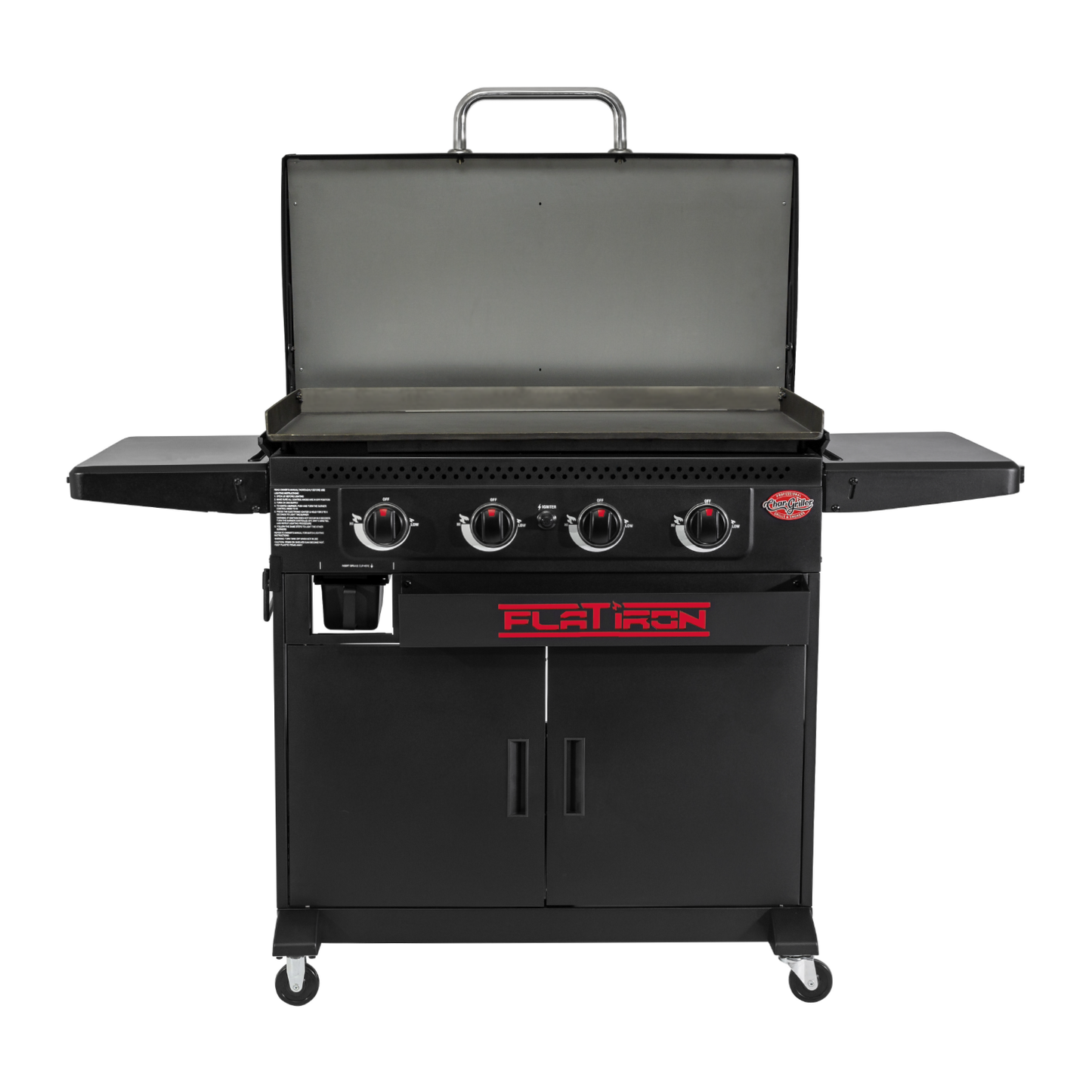 Char-Griller Flat Iron® 4-Burner Premium Gas Griddle