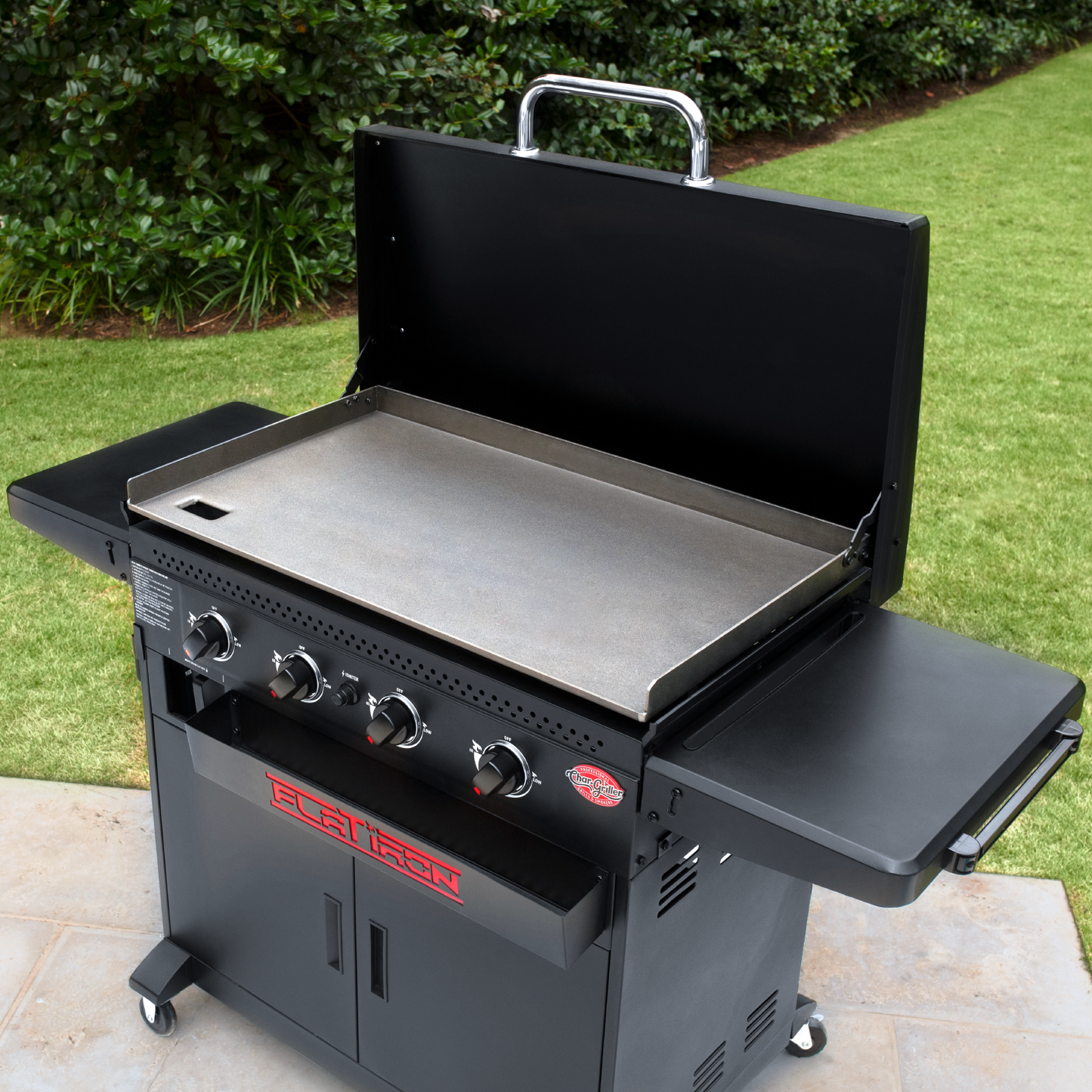Char-Griller Flat Iron® 4-Burner Premium Gas Griddle