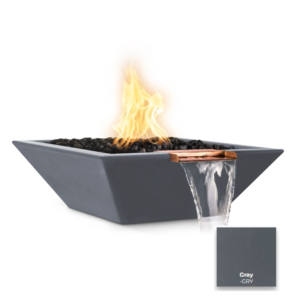 Maya Concrete Fire & Water Bowl