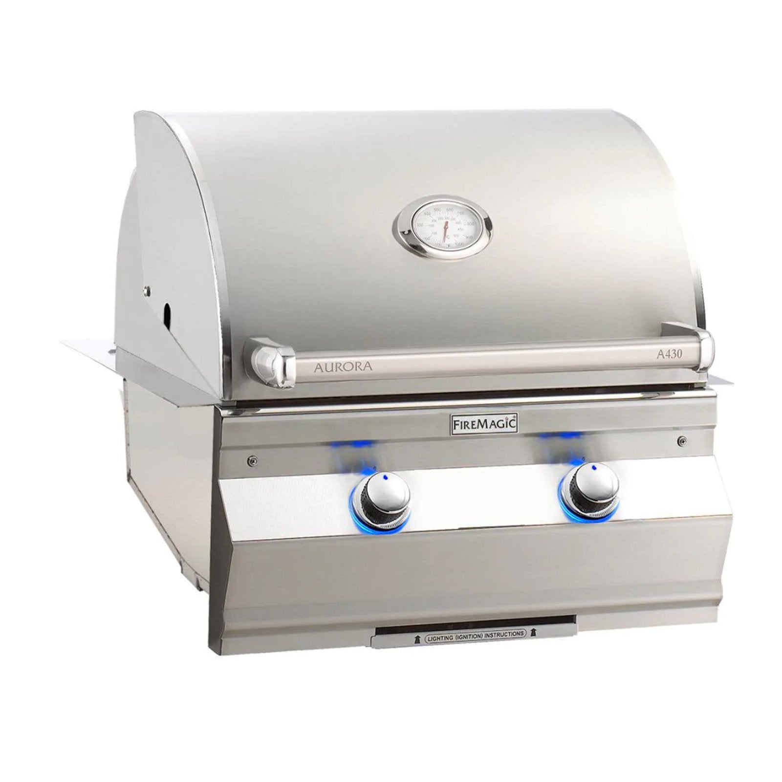 Fire Magic Aurora A430i 24-Inch Natural Gas Built-In Grill w/ Analog Thermometer - A430I-7EAN