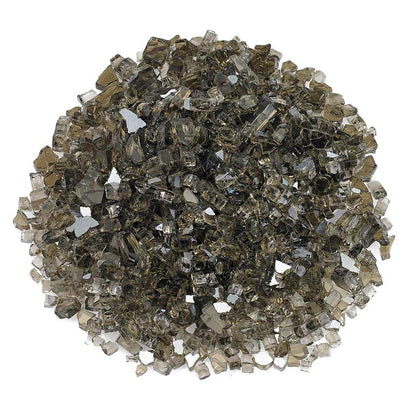 American Fire Glass 1/4-Inch Premium Fire Glass, 10-Pounds, Bronze Reflective