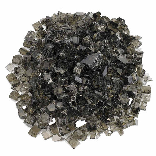 American Fire Glass 1/2-Inch Premium Fire Glass, 10-Pounds, Bronze Reflective