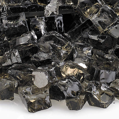 American Fire Glass 1/2-Inch Premium Fire Glass, 10-Pounds, Bronze Reflective