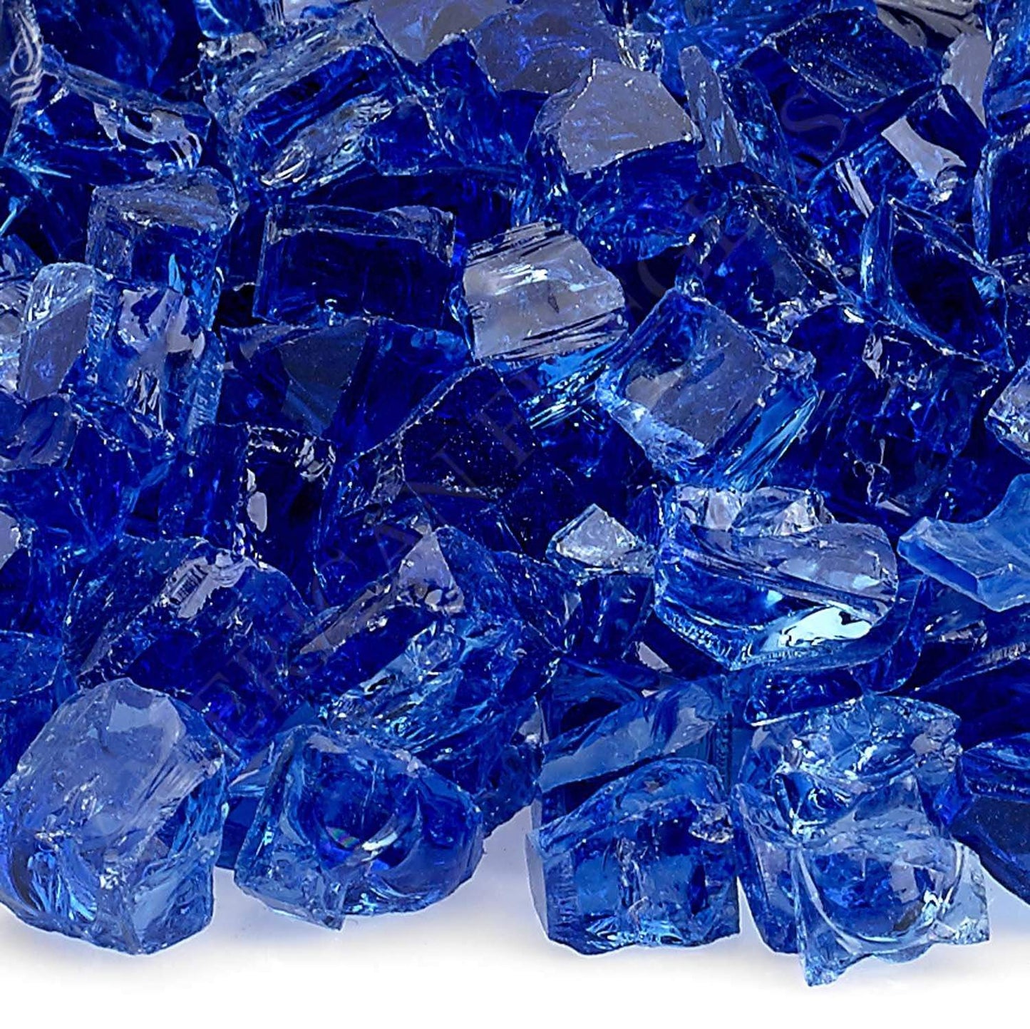 American Fire Glass 1/2-Inch Classic Fire Glass, 10-Pounds, Cobalt Blue