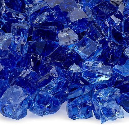 American Fire Glass 1/2-Inch Classic Fire Glass, 10-Pounds, Cobalt Blue