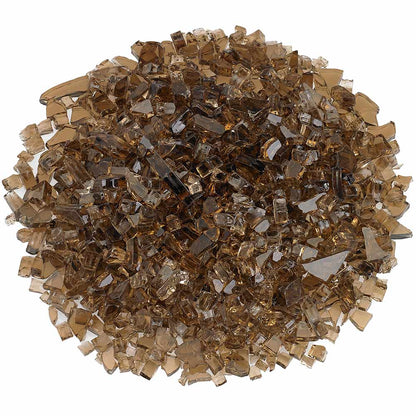 American Fire Glass 1/4-Inch Classic Fire Glass, 10-Pounds, Copper