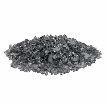American Fire Glass 1/4-Inch Classic Fire Glass, 10-Pounds, Grey