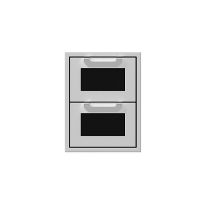Hestan 16" Outdoor Double Storage Drawers - AGDR16