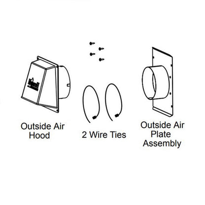 Majestic AK24 Outside Air Kit