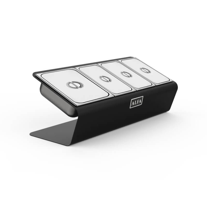 Alfa Forni Topping Station 4 Trays With Lids