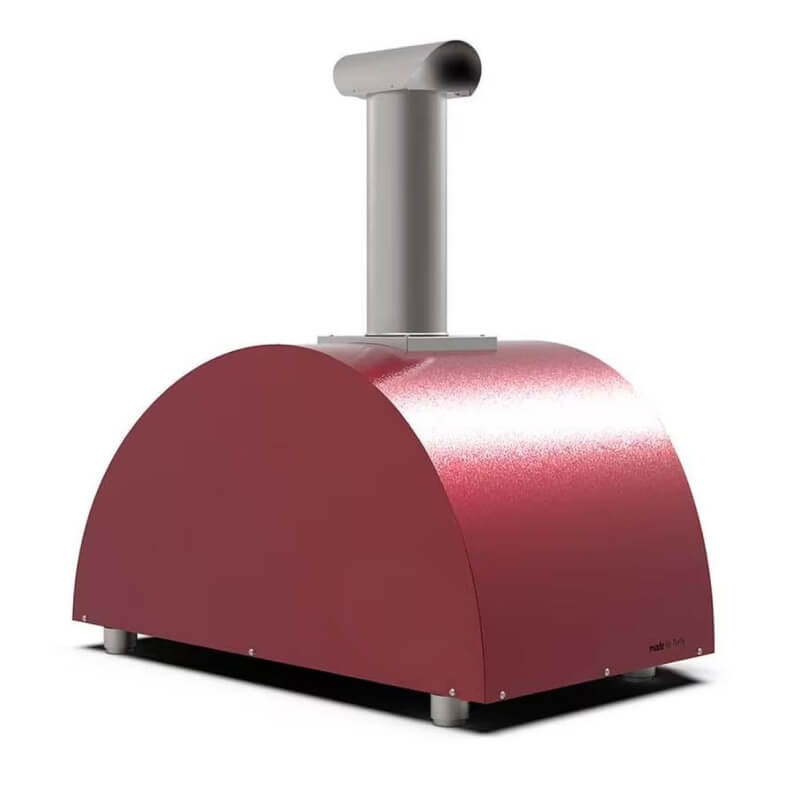 Alfa Moderno 3 Pizze Ruby Red Wood-Fired Pizza Oven