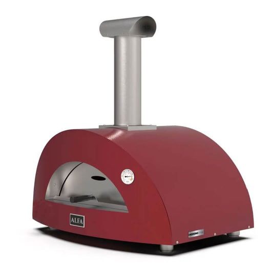 Alfa Moderno 3 Pizze Ruby Red Wood-Fired Pizza Oven