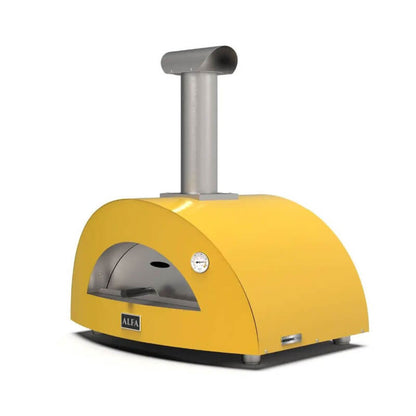Alfa Moderno 3 Pizze Fire Yellow Wood-Fired Pizza Oven