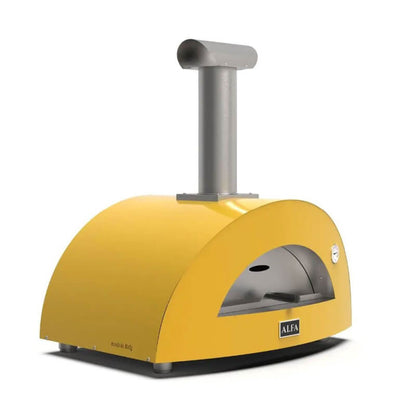 Alfa Moderno 3 Pizze Fire Yellow Wood-Fired Pizza Oven