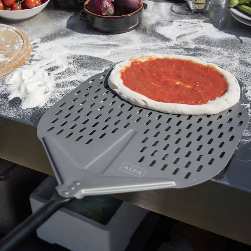 Alfa 48-Inch 3 Piece Medium Pizza Peel Kit