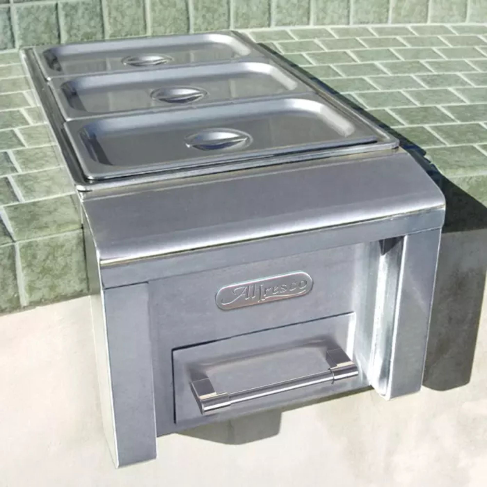 Alfresco 14-Inch Built-In Food Warmer and Steam Table