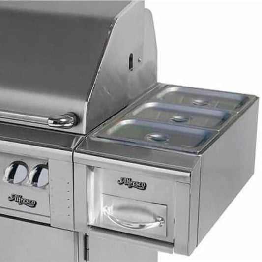 Alfresco 14-Inch Cart Mount Food Warmer and Steam Table