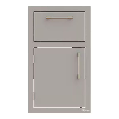 Alfresco 17-Inch Stainless Steel Left-Hinged Door & Paper Towel Holder Combo