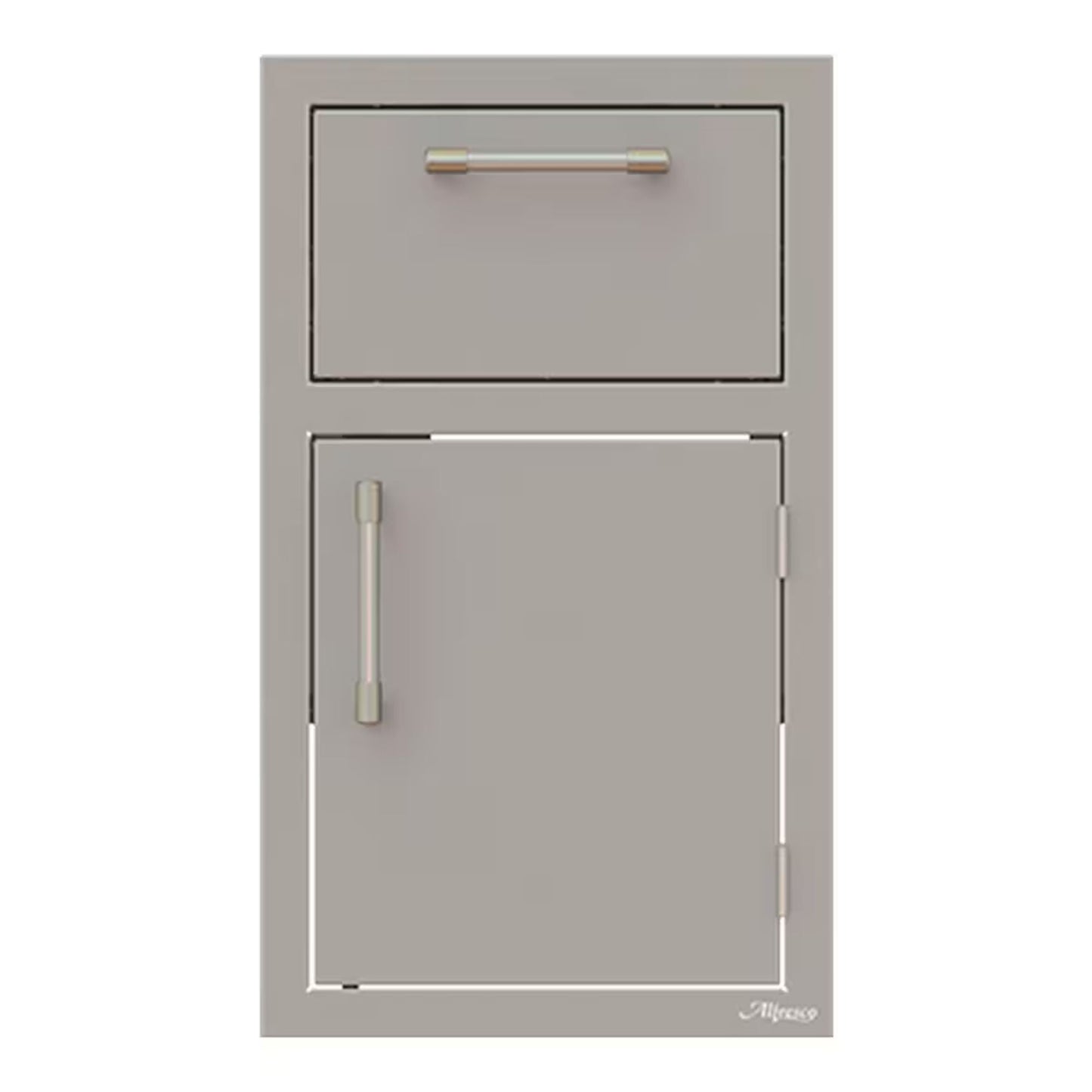 Alfresco 17-Inch Stainless Steel Right-Hinged Soft-Close Door & Drawer Combo