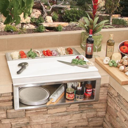 Alfresco 30-Inch Pizza Prep & Garnish Rail