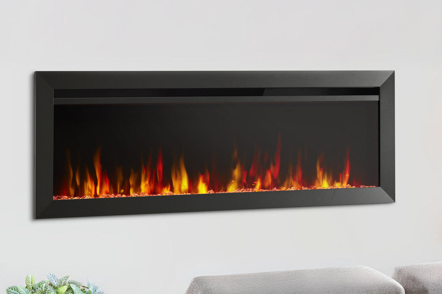 SimpliFire Allusion Slim 40'' Wall Mount / Recessed Electric Fireplace